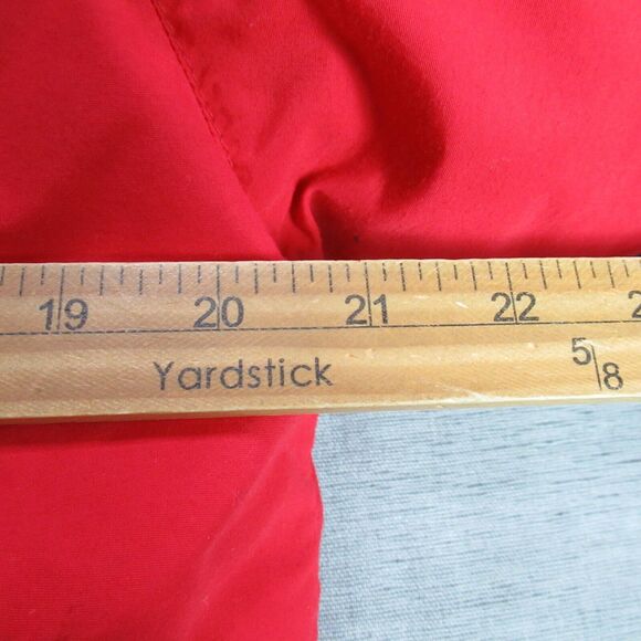 Vintage LL Bean Jacket Womens Large Red Down Bomber Nylon Coat USA Made 80s Zip - Picture 9 of 12